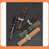 Men Crazy Horse Genuine Leather Replacement Watch Strap 22mm 24mm Watch Accessories For PANERAI CASI