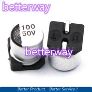 10PCS Electrolytic capacitor 50V100UF 50V 100UF 8*10mm SMD aluminum electrolytic capacitor 100uf 50v