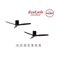【Free Shipping】ECO-338 52" BK ECO-338 52" RW  ECOLUXE 52" CELLING FAN ROSE WOOD or BLACK