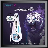 FELET BADMINTON RACKET CARBON WOVEN ZYNGER - UNSTRUNG