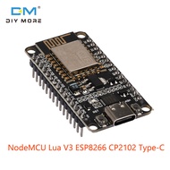 diymore ESP8266 NodeMCU LUA V2 V3 ESP-12E Ch340/Cp2102 /Ch9102x Nodemcu Lua Wifi อินเทอร์เน็ตของสิ่งที่คณะกรรมการพัฒนาตามอินเทอร์เน็ต WiFi คณะกรรมการพัฒนาโอเพนซอร์สอนุกรมไร้สายโมดูล V3 CP2102 Type-C