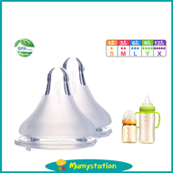 Mumystation Baby Pacifier Newborn Baby bottle Pigeon replacement nipple Anti Colic for all wideneck Bottle Puting susu