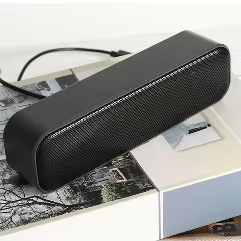 T19C Computer USB Speakers Decoding Sound Card Dual Speakers 3D Stereo Sound Quality Notebook Deskto