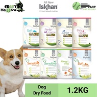 Iskhan Dog Dry Food 1.2kg - (Iskhan Sensitive Salmon, Allergy Free, Performance, Soft Food, Baby Sta