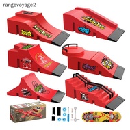 [rangevoyage2] 1 Set Mini Fingertip Skateboard Kit Children Finger Sports Toys Finger Skateboard Gam