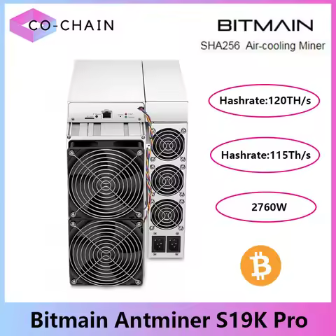 New Antminer S19K pro 120T 115T 110T 23J/T 2760W Bitcoin Miner Antminer BTC Miner s19KPRO BTC Mining