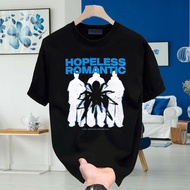 Clothing T-shirt Cotton Combed 24s Unisex Hopeless Romantic Aesthetic