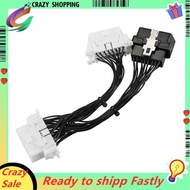 16 Pin OBD2 OBDii OBD2 Splitter Extension Cable One Male to Two Female Y Cable OBD2 Splitter Extensi