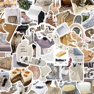 63 ins Elements Lazy Style Stickers Waterproof Graffiti Decoration Laptop Luggage Helmet Car Compute