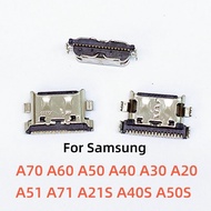 10-100pcs Loại C Cổng sạc USB Đế cắm ổ cắm kết nối cho Samsung Galaxy A51 A71 a21s a40s a50s A20 A30