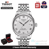 [Official Warranty] Tissot T006.407.11.033.00 Men's Le Locle Powermatic 80 Automatic Analog White Dial Stainless Steel Strap Watch T0064071103300 (watch for men / jam tangan lelaki / tissot watch for men / tissot watch / men watch)