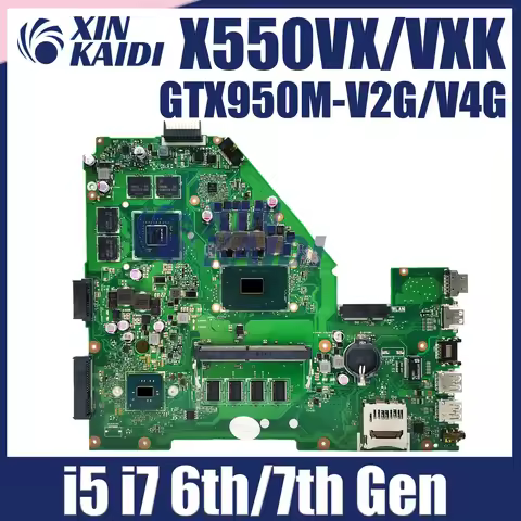 For ASUS X550VX Mainboard 60NB0BB0-MB1103 A550V W50V X550V FH5900V X550VB X550VC X550VQ X550VXR X551