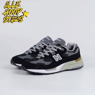 New Balance M992BK Black White Grey