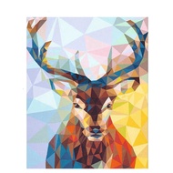 77❤Diy Digital Oil Painting Paint By Numbers On Canvas 947 crystal deer 40x50cm 3h2a R9