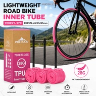 NARCISSUS13A0E Road Bicycle Inner Tire, 700 X23 -32C TPU TPU Inner Tube, High Quality 45/65/85mm Pre