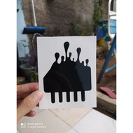 BLACK ID 2 STICKERS | CUTTING STICKER MADE FROM ORACAL MATERIAL, CUSTOM LOGO, ETC.