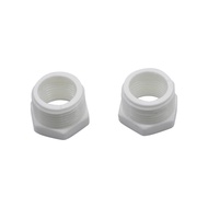 2Pcs Hose Fittings Hex Reducer Bushing 1/2"(20mm) Female to 3/4"(25mm) Male thread Connector