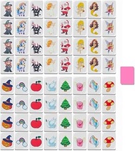 JXAXD 65 Tiles Mahjong Game Blocks, Seaside Style Escape Game in Mahjong Style, Seaside Escape Game,