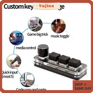 YUJINX  Gaming Keyboard,|Mini|Mechanical Keyboard,  3 Keys  Backlit Knob Keypad Photoshop