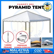 Canopy Boi Pyramid Canopy Tent Set 20 x 20, Full Set Khemah Piramid Korea PVC Tarpaulin Event Kanopi