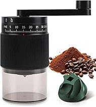 Manual Coffee Grinder - 95 Ceramic Burr, Adjustable Coarse to Fine, 30g Beans & 80ml Powder, Detacha