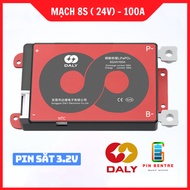 Mạch 8S ( 24V) 100A DalyBMS bảo vệ Pin LifePO4 3.2V chính hãng Daly