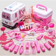 topi ny Pretend Doctor Set Nurse Set Kid Pretend Toy Gift Set Children Present Mainan Kanak Mainan D