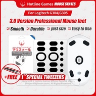 2Sets/4Sets Hotline Games 3.0 Gaming Mouse pies patines para Logitech G304/G305 Professional Mice Up