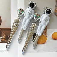 4pcs Fun Novelty Pens Combo Set- 2pcs Alien Novelty Gel Pen With Black Ink & 2pcs Astronaut Ballpoin