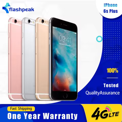 Original Unlocked Apple iPhone 6s Plus 4G Mobile Phone 16/32/64/128GB Fingerprint 5.5'' IPS LCD Scre