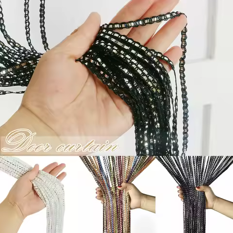 Door String Curtains Fringe Room Divider Curtains for Living Room Divider Decoration