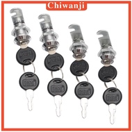 [Chiwanji] Cabinet cam Lock Set Cylinder Cabinet Lock for Dresser Storage Door Cupboard