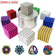 Đồ Chơi Bi Nam Châm Tròn Bucky Ball 5mm 6 Màu