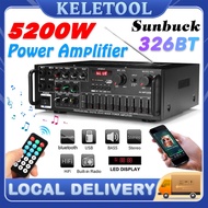 Sunbuck Power Amplifier 326BT 325BT 298BT 660BT Bluetooth Karaoke Power Amplifier Audio Stereo Ampli