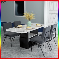 Dining Table Marble Table Rectangular Modern Family Dining Table Household Dining Table