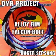 [FALCON ARGON] ALLOY RIM THUNDER BOLT 1.40 X 17 (HAGER SEPASANG) RIM ALLOY BLACK/BLUE/RED/PURPLE THU