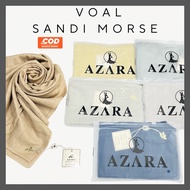 VOAL SANDI MORSE - 5 Pcs Azara Plain Square Voal Sandi Morse