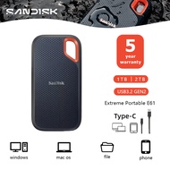 Sandisk SSD E61 1TB/2TB/4TB Extreme Portable USB 3.2 SSD | SanDisk Portable SSD