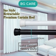 BG Care Nordic Ins Style Premium Retractable Telescopic Multipurpose Curtain Rod Langsir Coated Pain