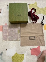 Gucci 專櫃正品 皮帶 紙盒 防塵袋 盒 布套 絨布套 束口袋 空盒 禮盒 盒裝