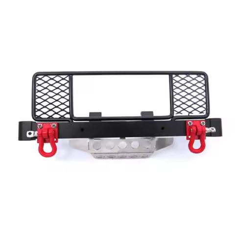 Metal Front Bumper with Center Net Protection Armor for MN Model D90 D91 D96 D99S MN99 1/12 RC Car U