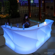Luminous Hotel Bar Counter Cash Register Movable Bar Counter Reception Luminous Loose Counter Outdoo