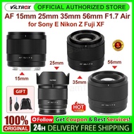 Viltrox AF 15mm 25mm 35mm 56mm F1.7 Air APS-C Large-Aperture Wide-Angle Auto Focus Lens for Fujifilm