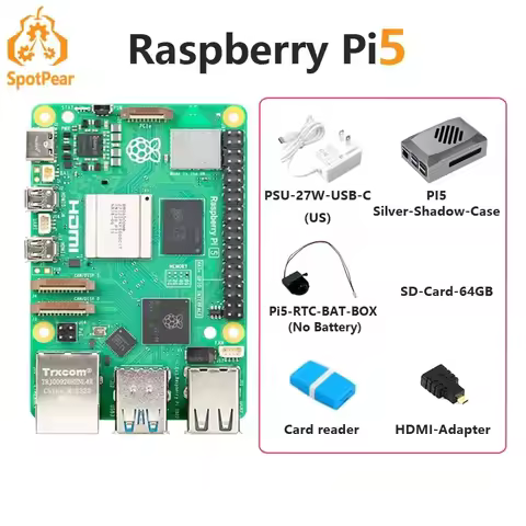 Raspberry Pi5 Official Original Model Pi5 2GB 4GB 8GB 16GB RAM Option