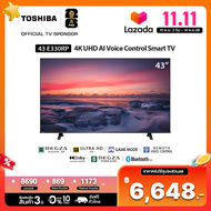 Toshiba TV 43E330RP ทีวี 43 นิ้ว 4K AI Ultra HD Smart TV รุ่น HDR10 Voice Control TV