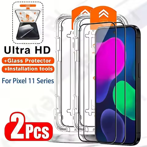 2 Pcs For Google Pixel 11 Pro XL One-click Dust free Installation HD Screen Protector Protective Tem