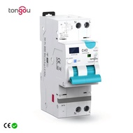 TUYA WIFI RCBO LED Adjustable Smart Circuit Breaker Residual Current Circuit Breaker With Over Curre