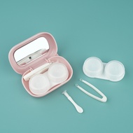 [Ready Stock] eyekan Kaida Contact Lens Case Companion Box Simple Cute Cartoon Cat Kaida Double Cosm