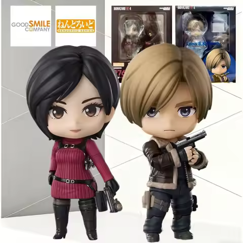 Good Smile Nendoroid #2337 Leon Scott Kennedy & #2761 Ada Wong Resident Evil 4 Remake Q Movable Figu