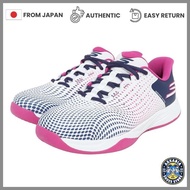 SKECHERS Women's Viper Court Reload 172101C-WNVP Tennis Shoes (White/Navy,)